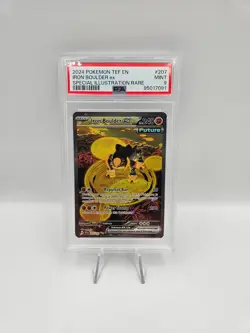 PSA 9 Iron Boulder ex 207/162 Illustration Rare Temporal Forces Pokemon Card - Image 1