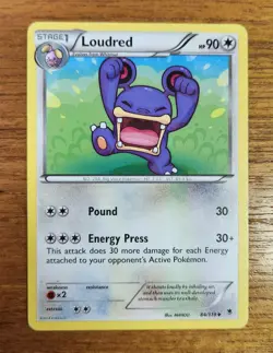 Uncommon Loudred Pokemon Card, Phantom Forces Set 84/119 - Image 1