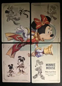 Disney Lorcana - Rise of the Floodborn - Minnie Wide - Eyed Diver Puzzle Cards - Image 1