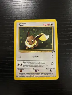 Pokemon Team Rocket German Eevee Evoli Common Regular 40 HP Card 55/82 2000 - Image 1