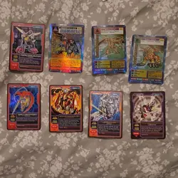 Vintage Digimon Premium Foil Lot – 8 Cards (1999 & 2004) - Image 1