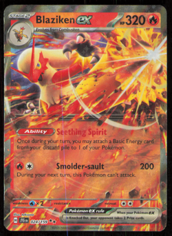 Blaziken ex 024/159 SV09: Journey Together NM Pokemon Card TCG - Image 1
