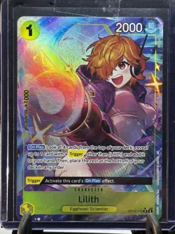 Bandai One Piece Card Game Egghead Holo Character Nami Lilith 3 Cards English - Image 3