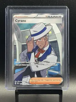 Pokemon TCG Cyrano Trainer Surging Sparks Ultra Rare Card 230/191 - Image 1
