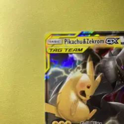Pokemon Pikachu & Zekrom GX Tag Team Full Art Holo 33/181 2019 HP240 Rare Card - Image 4
