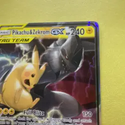 Pokemon Pikachu & Zekrom GX Tag Team Full Art Holo 33/181 2019 HP240 Rare Card - Image 5