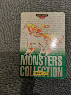 Rapidash 078 Pokemon Carddass Card 1996 GREEN BANDAI Nintendo Japanese - Image 2