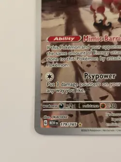 Pokemon TCG Mr. Mime Scarlet & Violet Holo Illustration Card 179/165 LP - Image 5