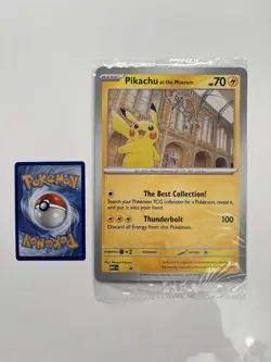 Pikachu At The Museum, Pokemon Jumbo Promo Card NEW - Image 1