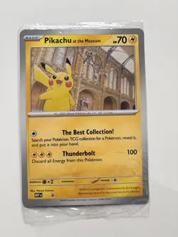 Pikachu At The Museum, Pokemon Jumbo Promo Card NEW - Image 2