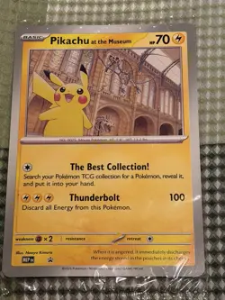 Pokemon TCG Pikachu At The Museum Jumbo Promo National History Card Sealed - Image 1