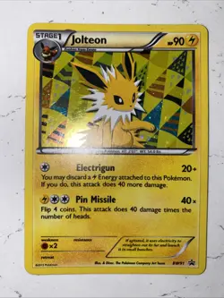 Pokemon TCG Jolteon BW91 Black White Black Star Promo Card Holo Nm - Image 1