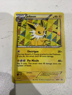 Pokemon TCG Jolteon BW91 Black White Black Star Promo Card Holo Nm - Image 2