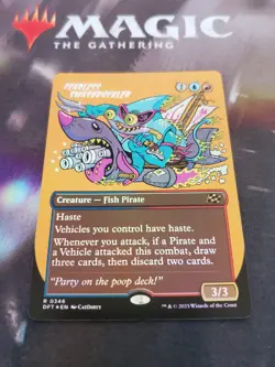 Mtg. Fearless Swashbuckler. Foil Borderless. Aetherdrift. Pack Fresh - Image 1