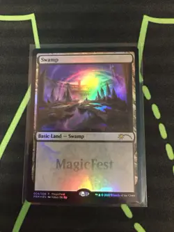 MTG Magic The Gathering Magicfest 2020 Foil Basic Land Set Of 5 - Image 3