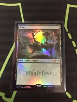 MTG Magic The Gathering Magicfest 2020 Foil Basic Land Set Of 5 - Image 4