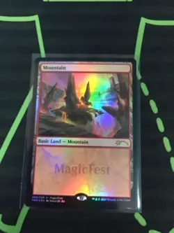 MTG Magic The Gathering Magicfest 2020 Foil Basic Land Set Of 5 - Image 5