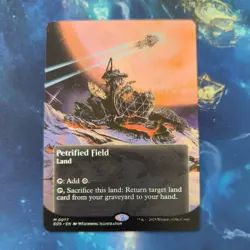 Petrified Field (0077) regular- Borderless M MTG Edge of Eternities - Image 1