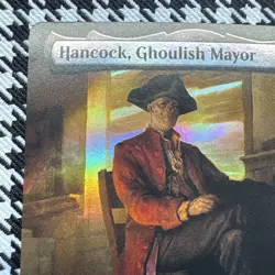 Hancock, Ghoulish Mayor (Extended Art) #382 (NM) Fallout PIP Magic MTG - Image 2