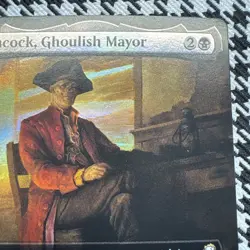 Hancock, Ghoulish Mayor (Extended Art) #382 (NM) Fallout PIP Magic MTG - Image 3