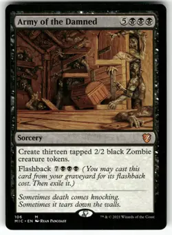 MAGIC ARMY OF THE DAMNED 106 COMMANDER: INNISTRAD: MIDNIGHT HUNT NM - Image 1