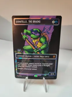 Donatello, the Brains (0085) (Borderless) (Surge Foil) [TMC - 85] - NM Foil - Image 1