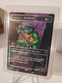 Donatello, the Brains (0085) (Borderless) (Surge Foil) [TMC - 85] - NM Foil - Image 2
