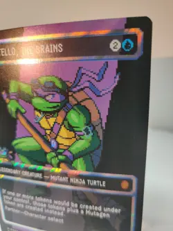 Donatello, the Brains (0085) (Borderless) (Surge Foil) [TMC - 85] - NM Foil - Image 5
