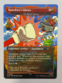 MTG - Secret Lair - Sonic: Turbo Gear - Knuckles's Gloves - Image 1