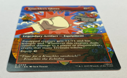 MTG - Secret Lair - Sonic: Turbo Gear - Knuckles's Gloves - Image 3