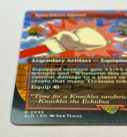 MTG - Secret Lair - Sonic: Turbo Gear - Knuckles's Gloves - Image 4