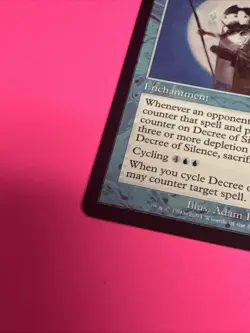 MTG DECREE OF SILENCE - Scourge Vintage Magic LP NM/M - Image 3