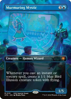 1 x Murmuring Mystic - Borderless - Special Guests - NM-Mint - MTG - Image 1