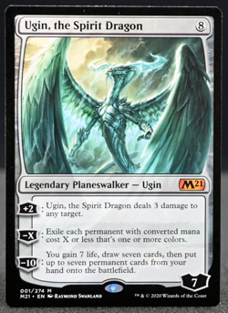 Ugin the Spirit Dragon Core Set 2021 MTG Colorless Planeswalker Mythic LP - Image 1