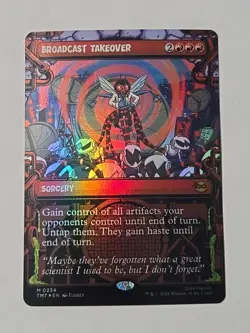 Broadcast Takeover (Showcase) Teenage Mutant Ninja Turtles Foil Magic MTG - Image 1