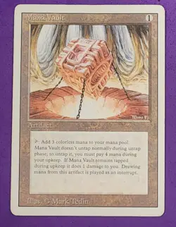 MTG Magic the Gathering - Mana Vault - Revised 3rd Edition MP minor edge wear - Image 1