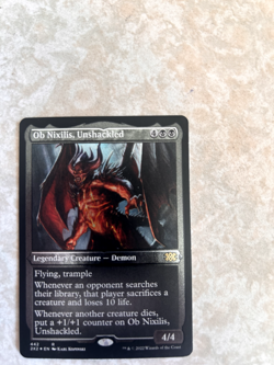 Ob Nixilis, Unshackled NM* ETCHED FOIL Double MAsters 2022 mtg 442 - - Image 1