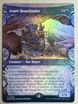 MTG / Azure Beastbinder / BLB / #302 / FOIL (Showcase) / Rare / NM - Image 1