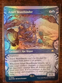 MTG - Bloomburrow - Azure Beastbinder Foil Showcase Rare - 302 - NM-Mint! - Image 1