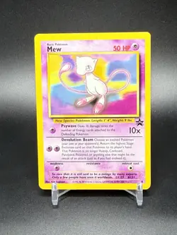 Vintage Mew Pokemon Card Black Star Promo 8 LP Lightly Played - Image 1