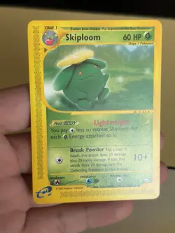 Pokemon Skiploom 060/147 Aquapolis Uncommon Regular Stage 1 60HP 2002 Card - Image 1