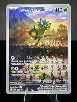 Pokemon Teal Mask Ogerpon SVP Black Star Promo 123 Holo English - Image 1