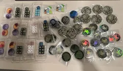 Pokemon Flip Coins, Pins, Dice, Stickers Mixed Lot - Image 1