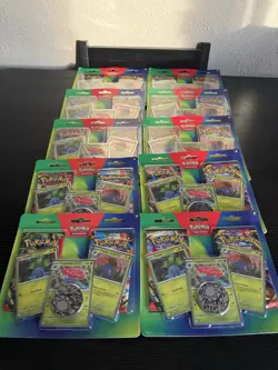 Lot Of 10 Pokemon 2 Pack With Coin Mega Evolution/ Phantasmal Flames sealed - Image 1
