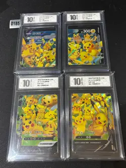 Pokemon TCG S-Chinese Pikachu V-UNION S-P 109-112 4PCS Grade 10 - Image 1