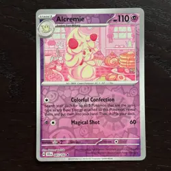 Alcremie 065/142 Pokemon Stellar Crown Scarlet & Violet Reverse Holo Rare NM - Image 1