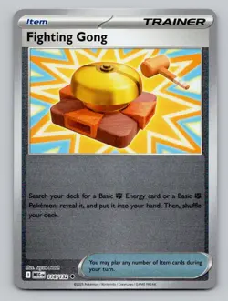 Reverse Holo Fighting Gong 116/132 Uncommon Mega Evolution Pokemon - Image 1
