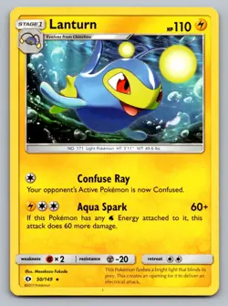 Pokemon TCG SM Base Set Lanturn 50/149 - Image 1
