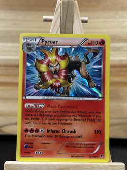 Pokemon XY - Phantom Forces Holo Rare Pyroar #12/119 Near Mint or Better - Image 1