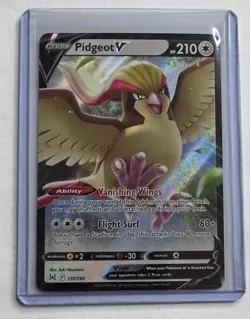 Pidgeot V 137/196 SWSH11: Lost Origin Ultra Rare Pokemon NM/M - Image 1